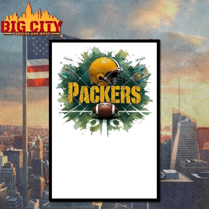 Original Packers Football New England Packers Football Logo T-Shirt
