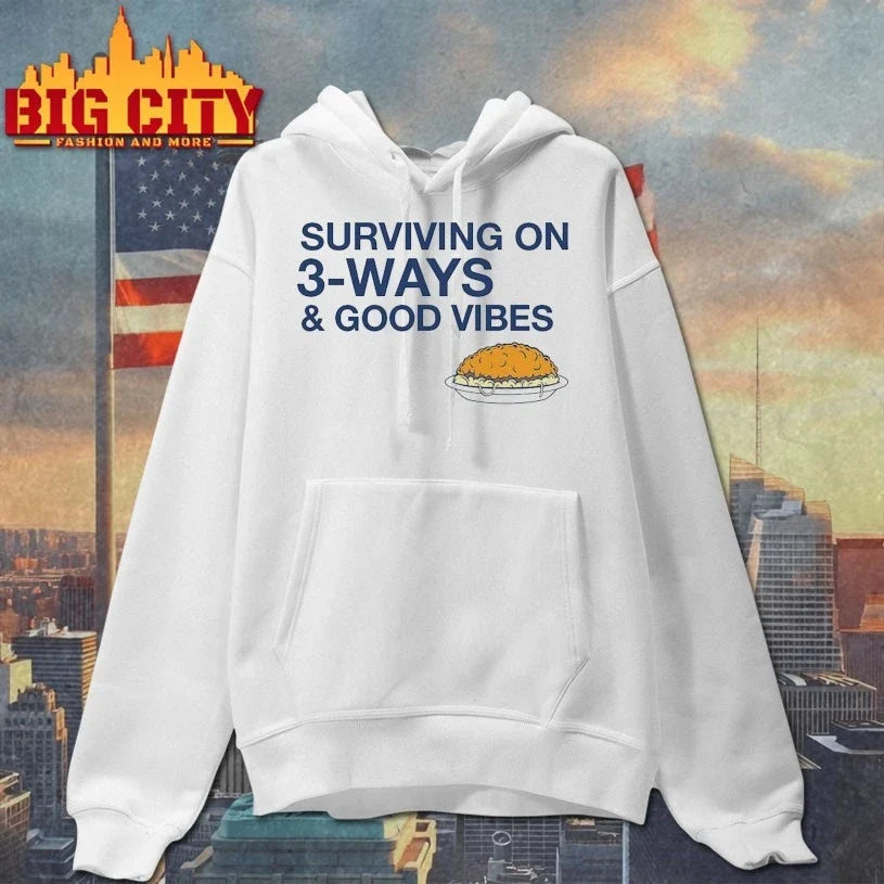 Original Surviving on 3-Ways &amp; Good Vibes T-Shirt