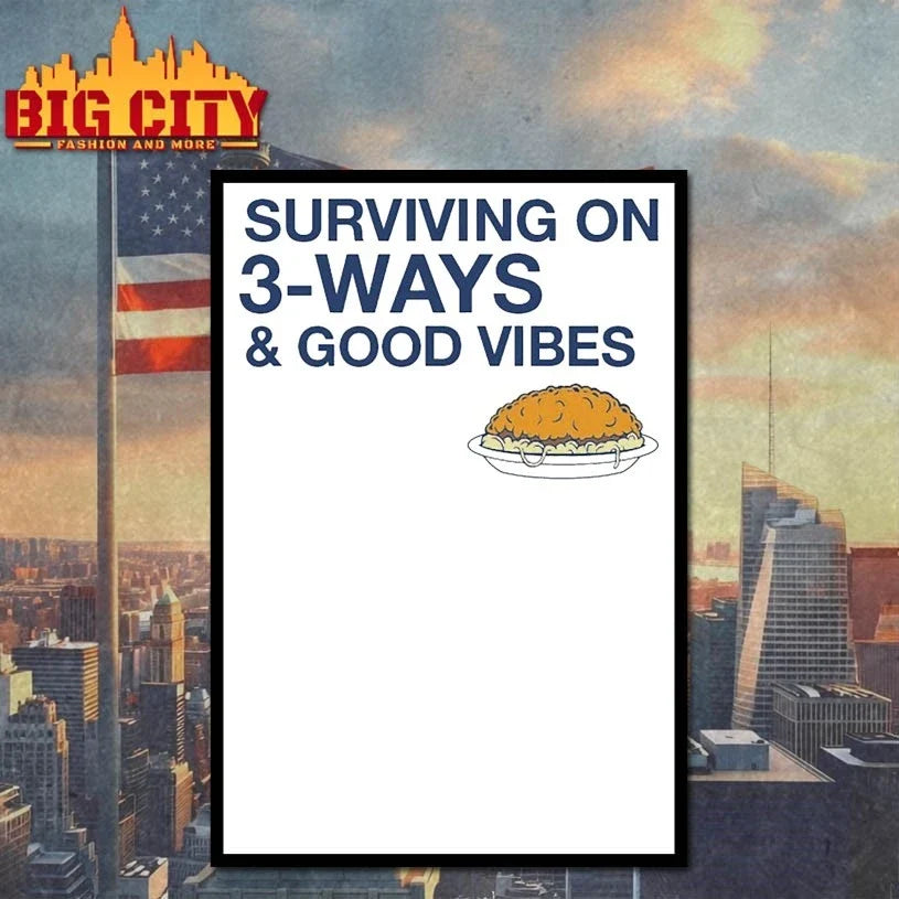 Original Surviving on 3-Ways &amp; Good Vibes T-Shirt