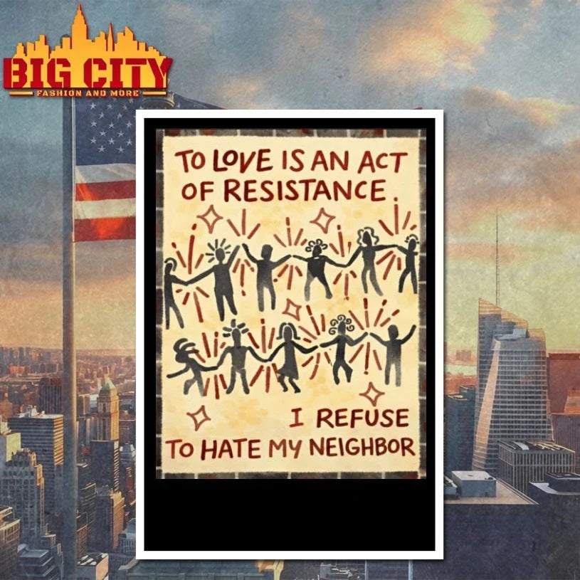 Original To Love Is An Act Of Resistance I Refuse To Hate My Neighbor shirt