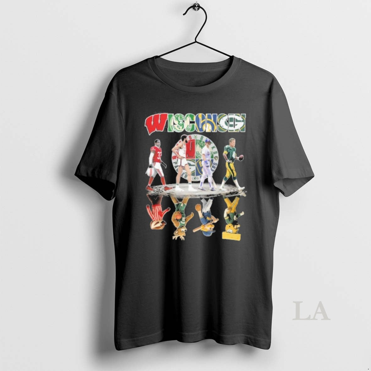 Original Wisconsin Sports Teams Players Abbey Road Water Reflection T-Shirts