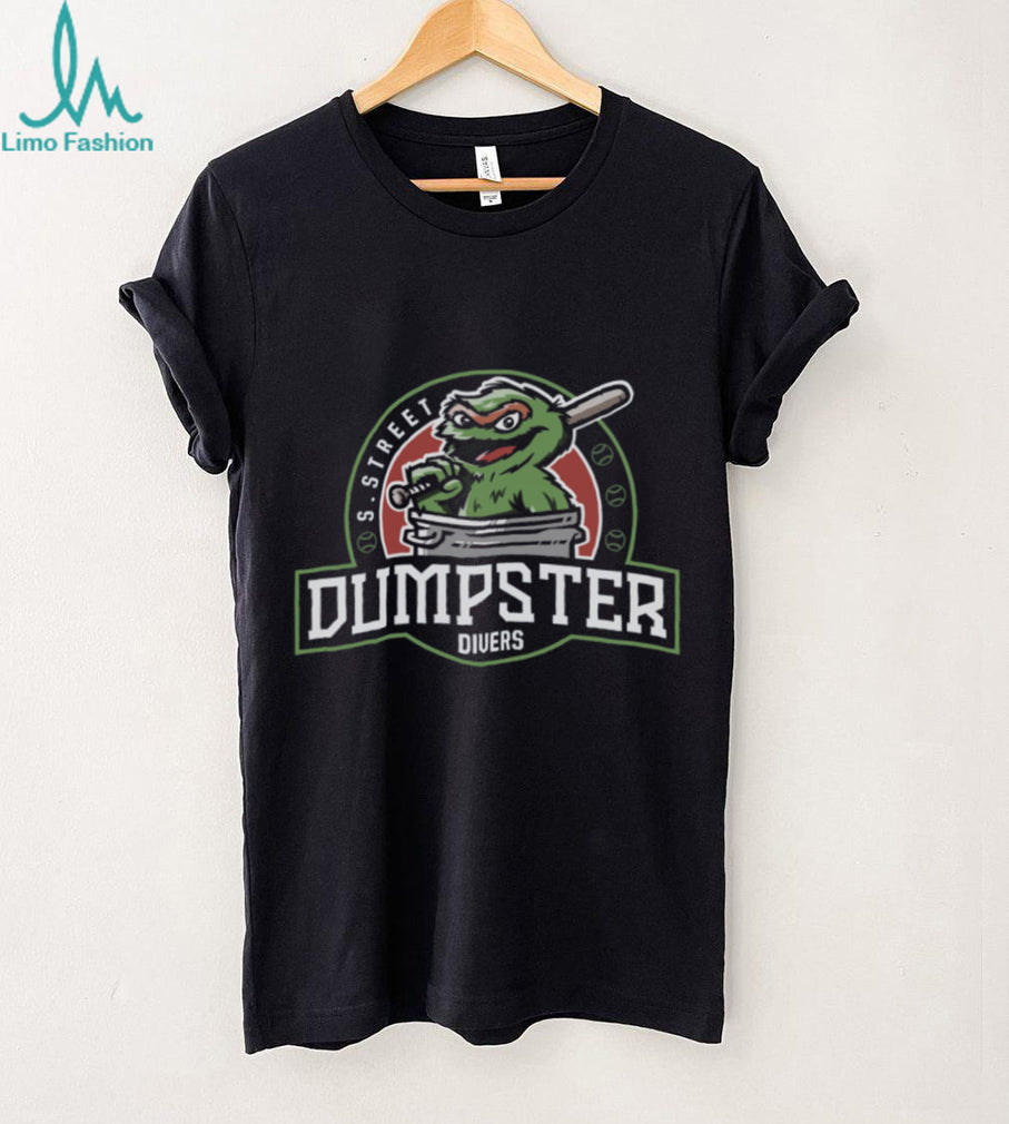 Oscar The Grouch S Street Dumpster Divers Baseball Team T Shirt