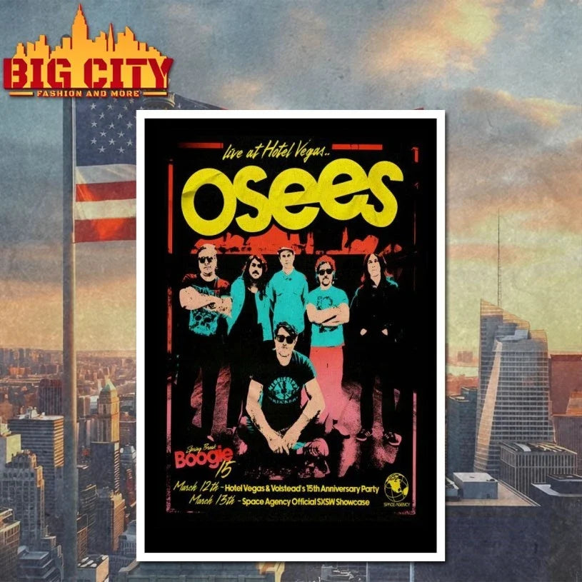 Osees SXSW Hotel Vegas Austin TX Mar 13 2026 Poster t-shirt