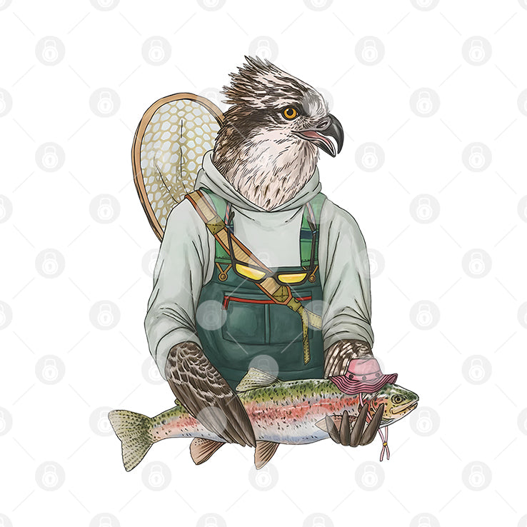 Osprey Fishing Trout T Shirt