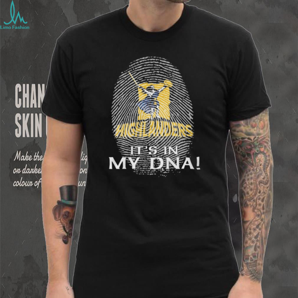 Otago Highlanders Rugby “It’s In My DNA” Fingerprint Warrior T Shirt