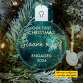Our First Christmas Engaged Personalized Led Acrylic Ornament