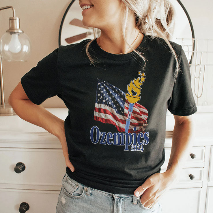 Ozempics 2024 Funny Olympics T Shirt