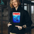 PAWS Easter Bunny Parody Jaws Movie Poster Funny T Shirt