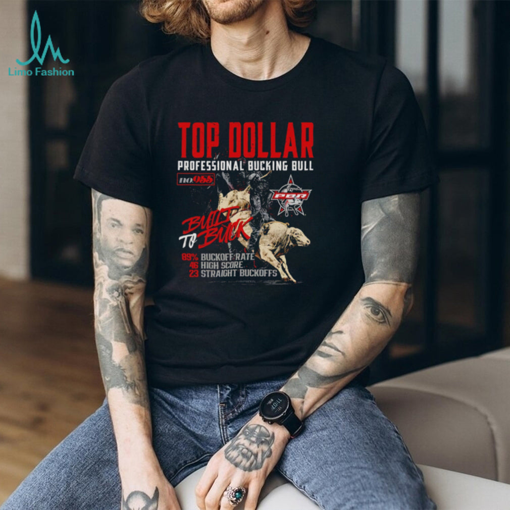 PBR Top Dollar #955 Professional Bucking Bull Built To Buck Graphic T Shirt