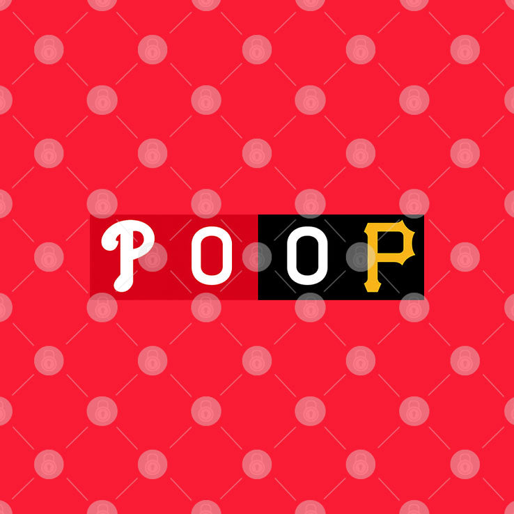 POOP Philadelphia Phillies Vs Pittsburgh Pirates T Shirt