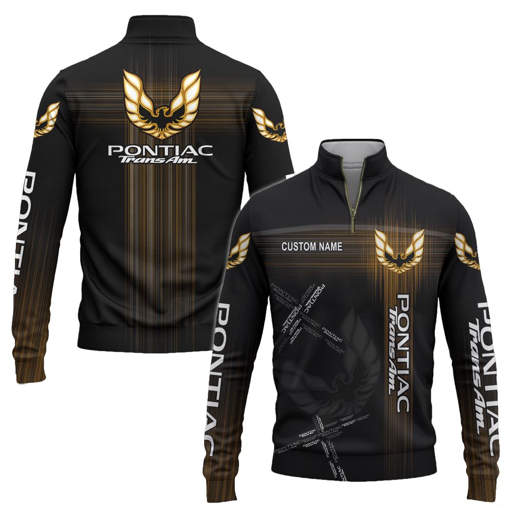 Trans-Am Customize Name Half Zipper Sweatshirt