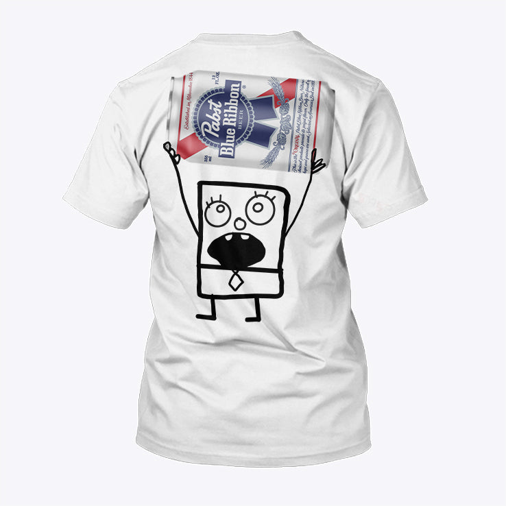 Pabst Blue Ribbon Doodlebob T Shirt