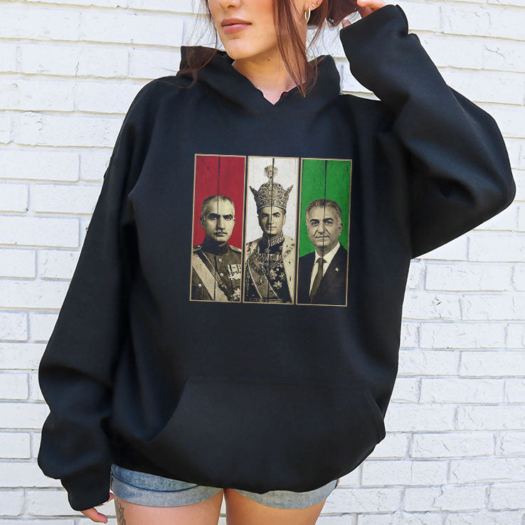 Pahlavi Dynasty Three Generations Reza Shah Mohammad Reza T Shirt