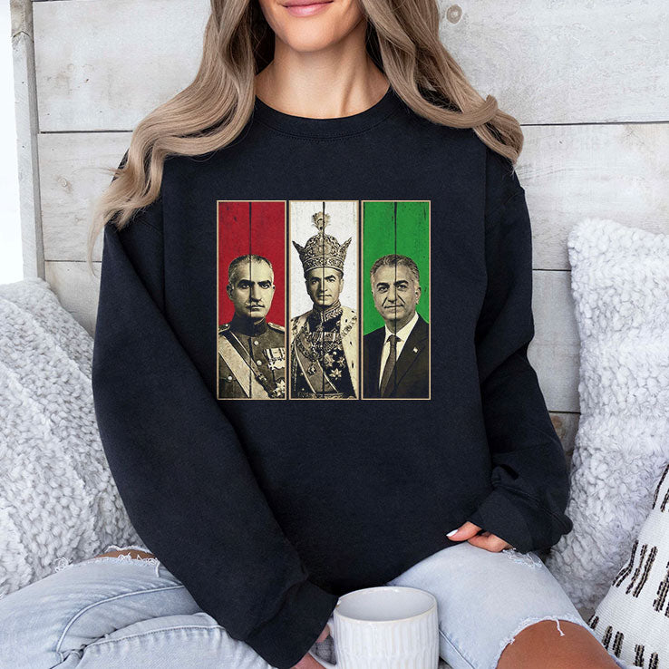 Pahlavi Dynasty Three Generations Reza Shah Mohammad Reza T Shirt