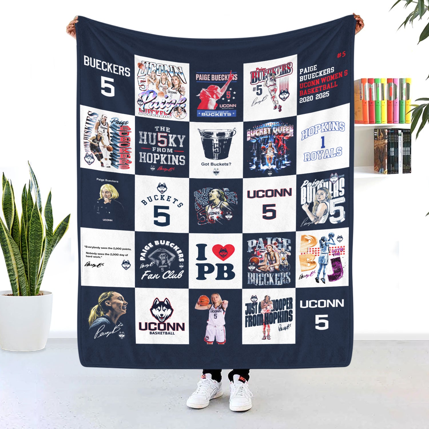 Paige Bueckers UConn Blanket