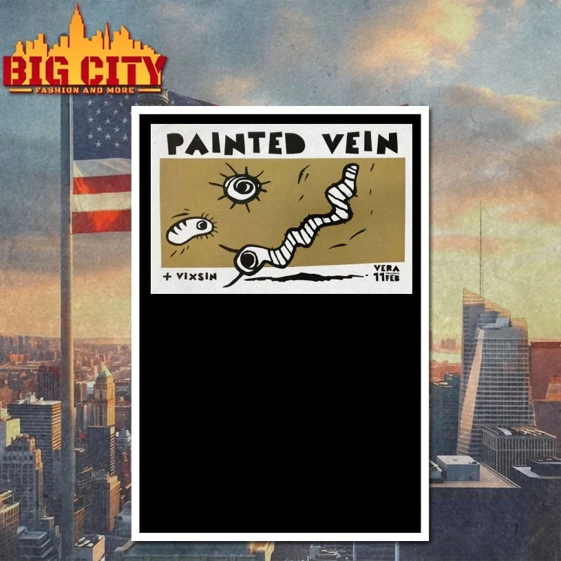 Painted Vein Feb 11 2026 Groningen Netherlands Poster t-shirt