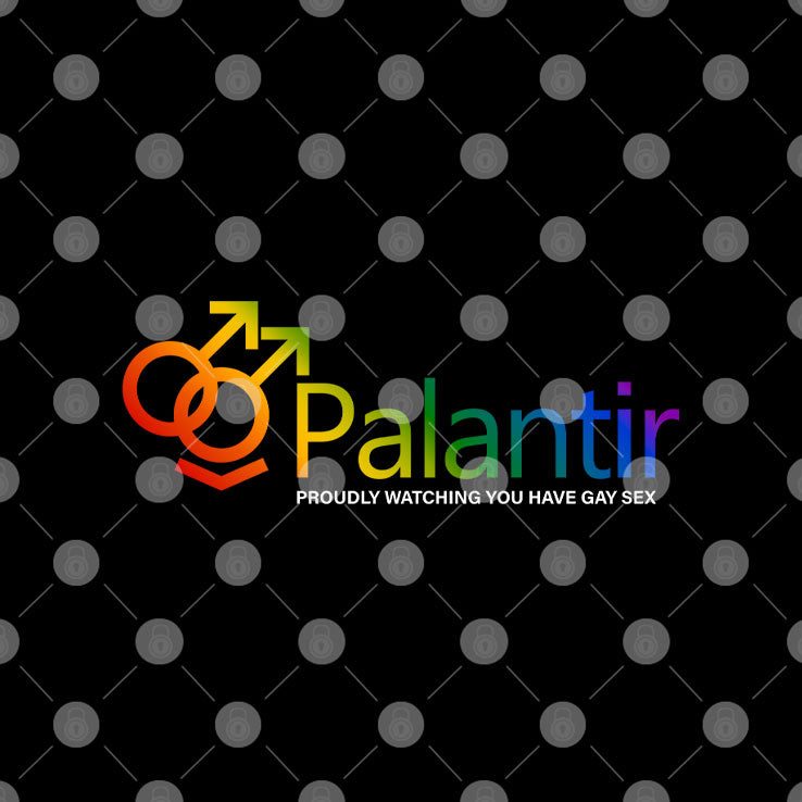 Palantir Technologies Proudly Watching You Have Gay Sex T Shirt