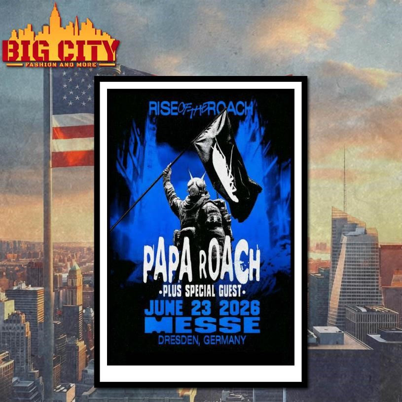 Papa Roach Jun 23 2026 Messe Dresden Germany Poster Shirt