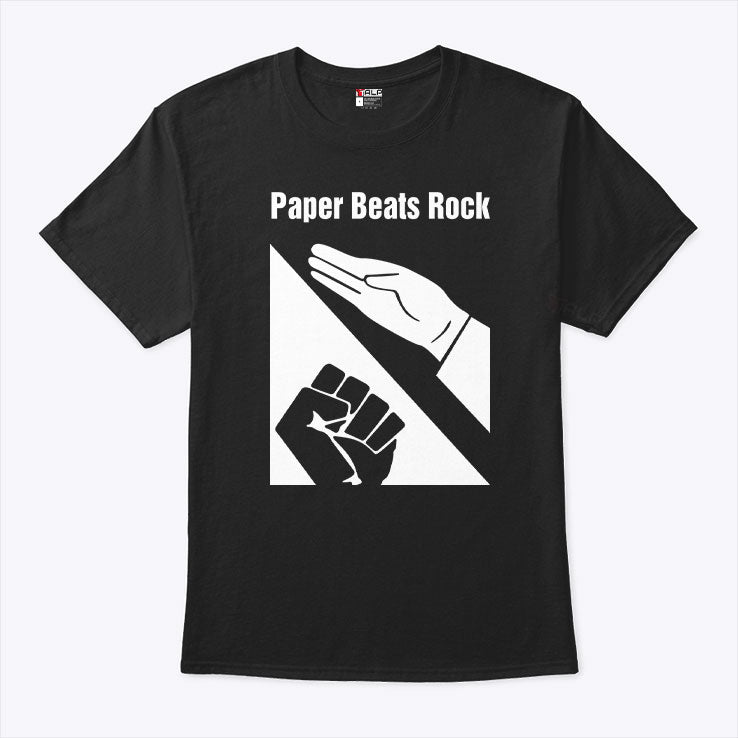 Paper Beats Rock T Shirt