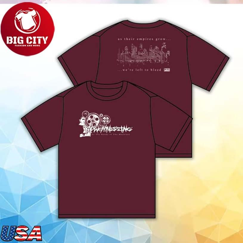 Paper Wings Records Katywentmissing Machine Maroon Two Sided Shirt