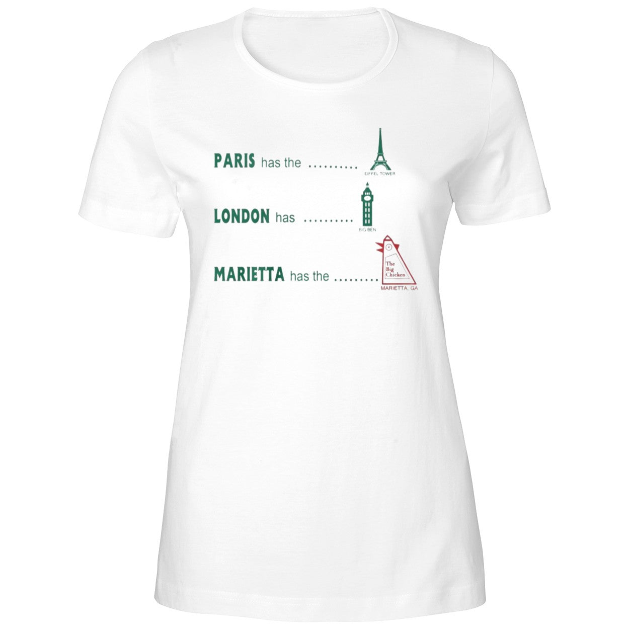 Paris Has The Eiffel Tower Marietta Has The Marietta Ga Shirt