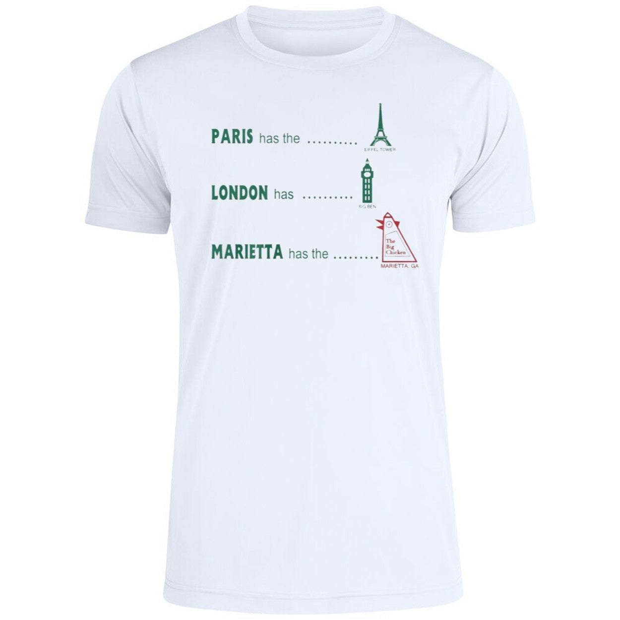 Paris Has The Eiffel Tower Marietta Has The Marietta Ga Shirt