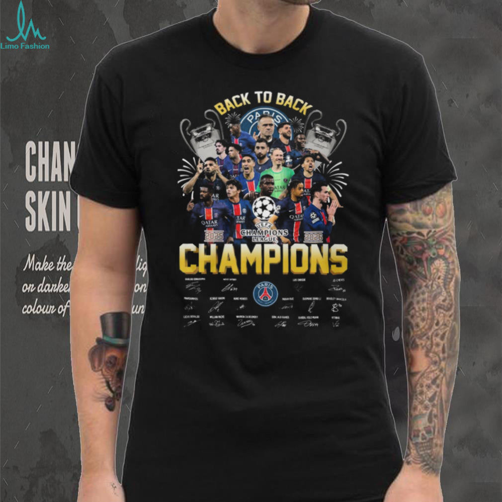 Paris Saint Germain Back To Back UCL Champions 2025 2026 Shirt