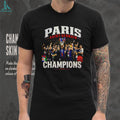 Paris Saint Germain Champions 2026 celebrating victory graphic shirt