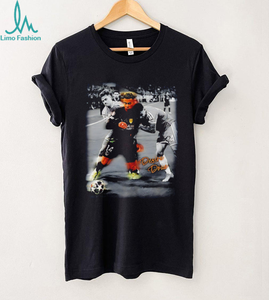 Paris Saint Germain Desire Doue photo frame shirt