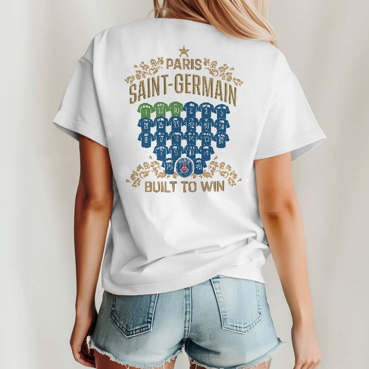 Paris Saint Germain European Champions Jersey Roster Graphic Shirt