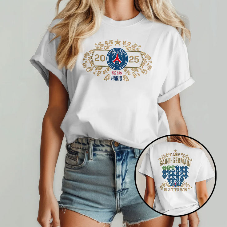 Paris Saint Germain European Champions Jersey Roster Graphic Shirt