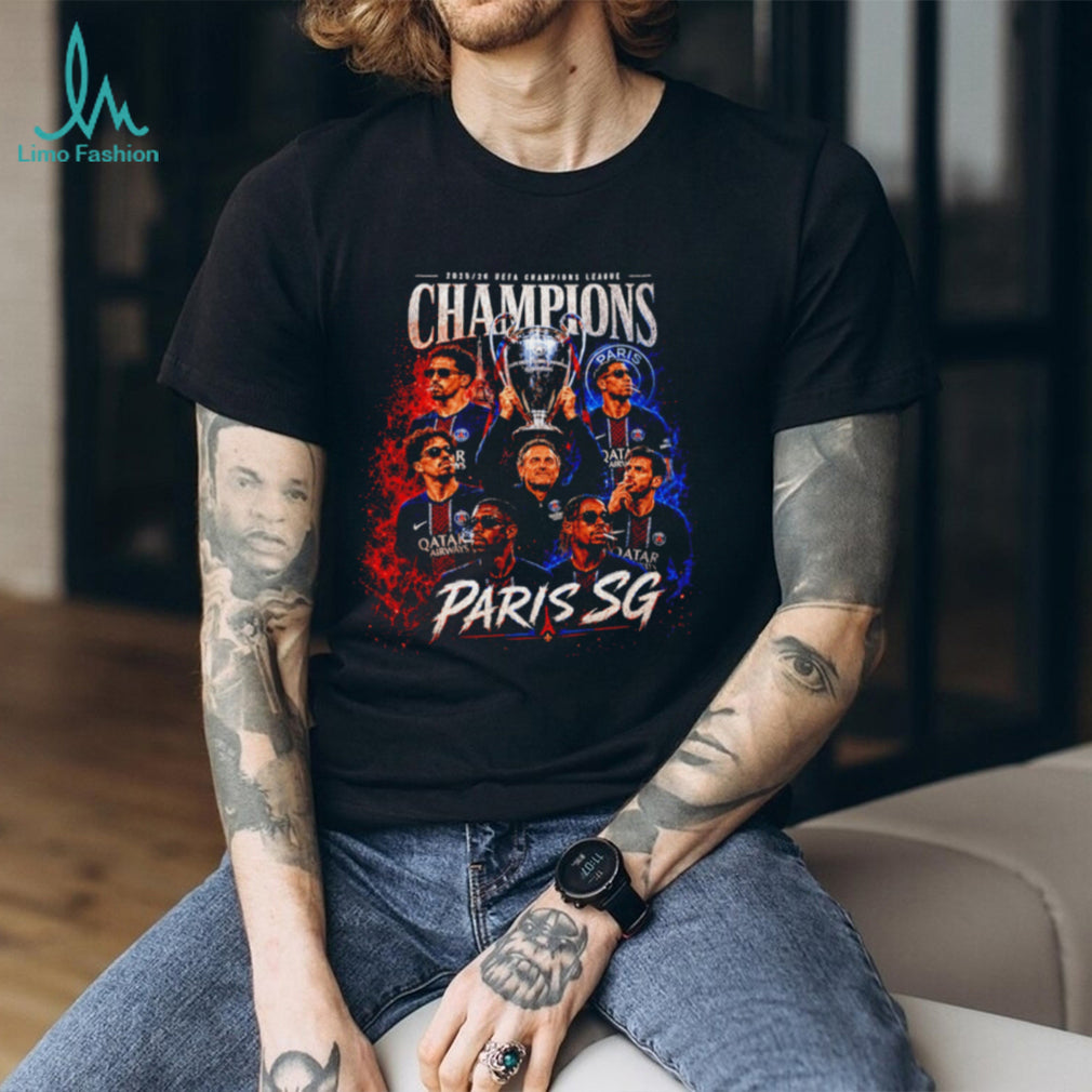 Paris Saint Germain FC UEFA Champions League 2025 26 Champions graphic shirt