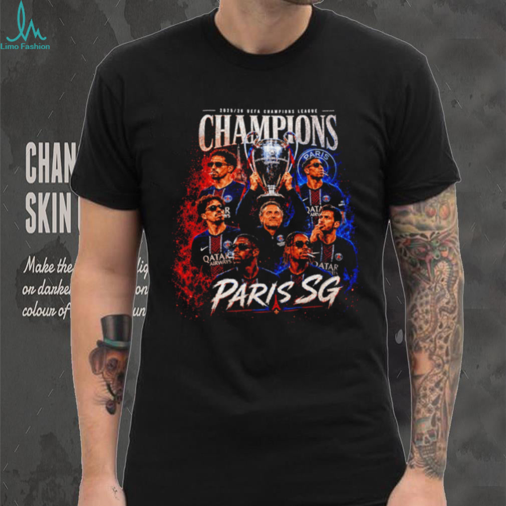 Paris Saint Germain FC UEFA Champions League 2025 26 Champions graphic shirt