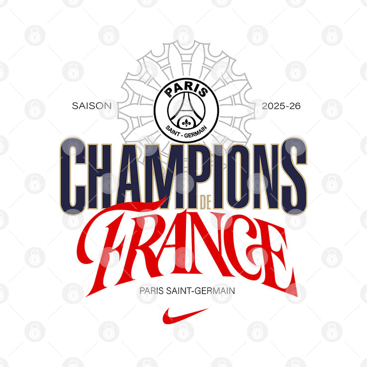 Paris Saint Germain Ligue 1 Winners Champions De France 2026 T Shirt