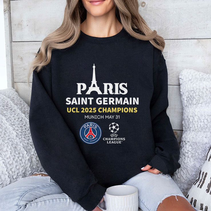 Paris Saint-Germain UCL 2025 Champions Munich May 31 T Shirt