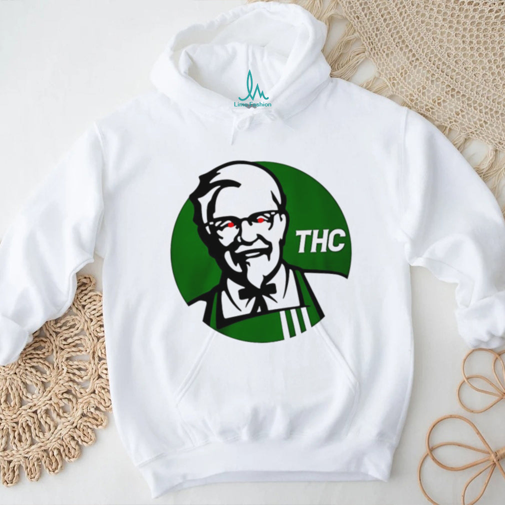 Parody Colonel Sanders Green THC Graphic T Shirt