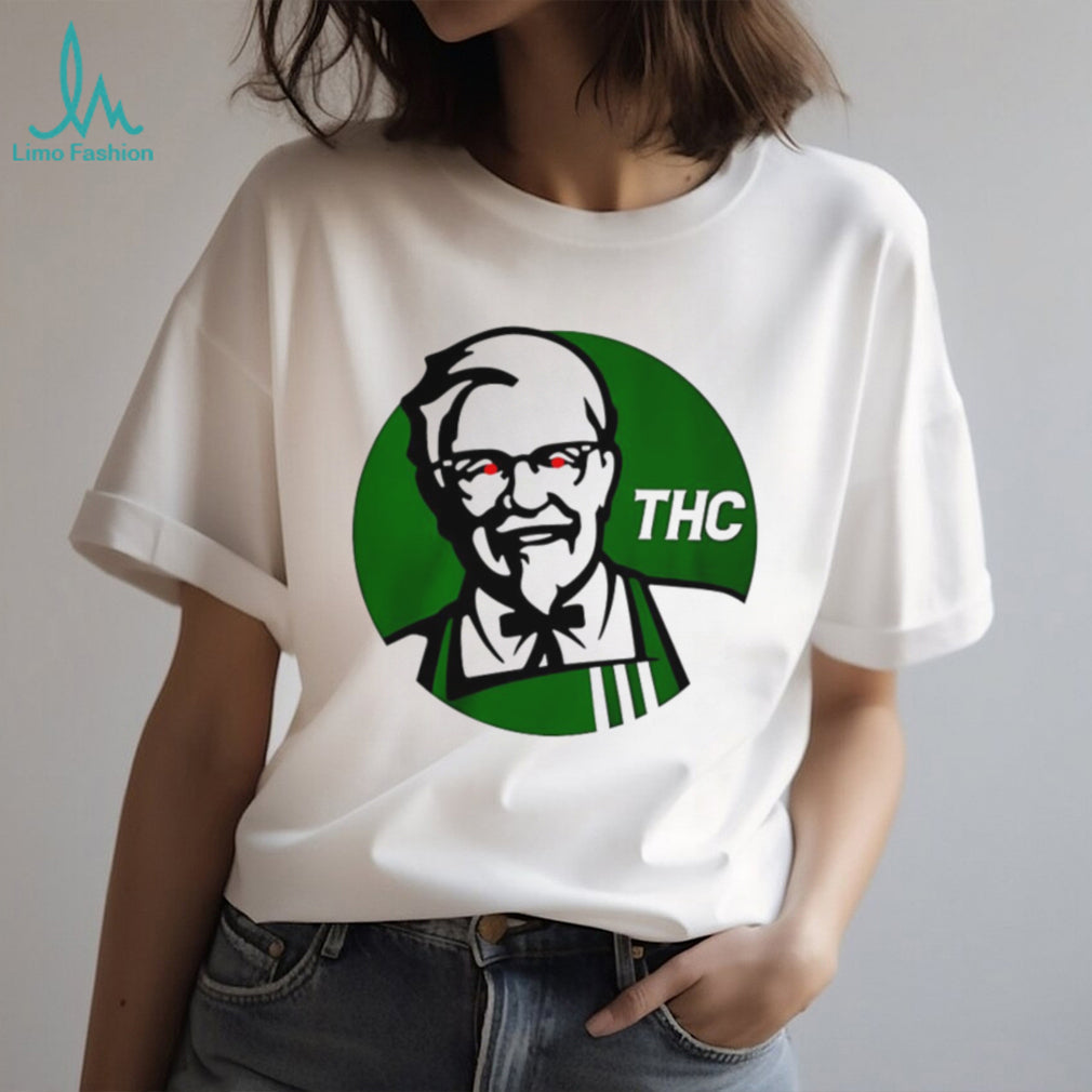Parody Colonel Sanders Green THC Graphic T Shirt