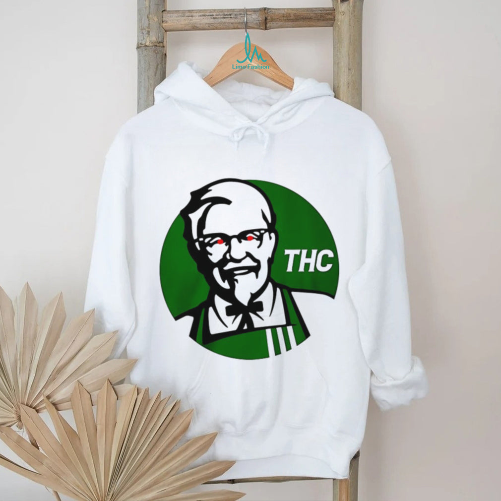 Parody Colonel Sanders Green THC Graphic T Shirt
