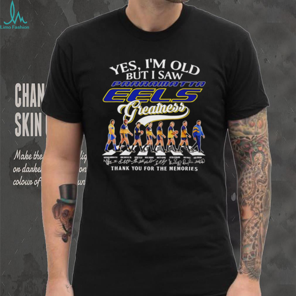 Parramatta Eels Greatness Legends Abbey Road Rugby Tribute T Shirt