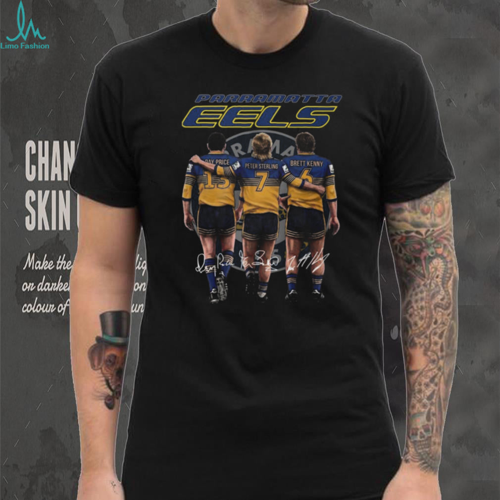 Parramatta Eels Legends Price Sterling Kenny Signatures Retro T Shirt