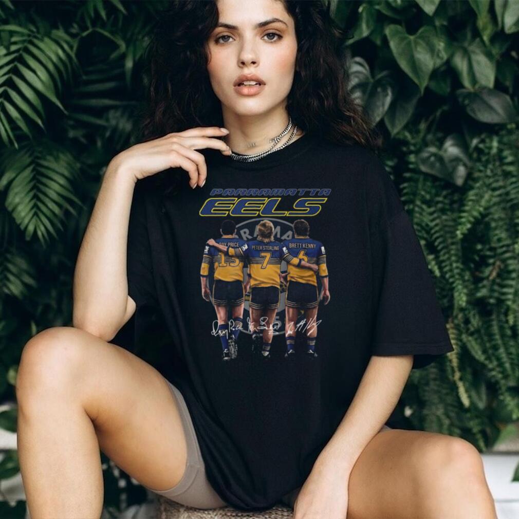 Parramatta Eels Legends Price Sterling Kenny Signatures Retro T Shirt