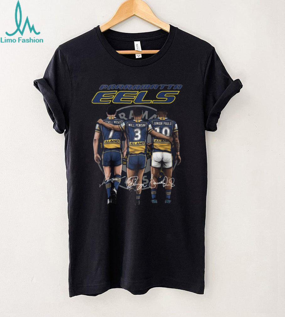 Parramatta Eels Moses Penisini Paulo Modern Trio Signature T Shirt