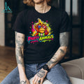 Party Animals Gorilla Sunglasses USA Flag Bowtie Neon Graphic T Shirt