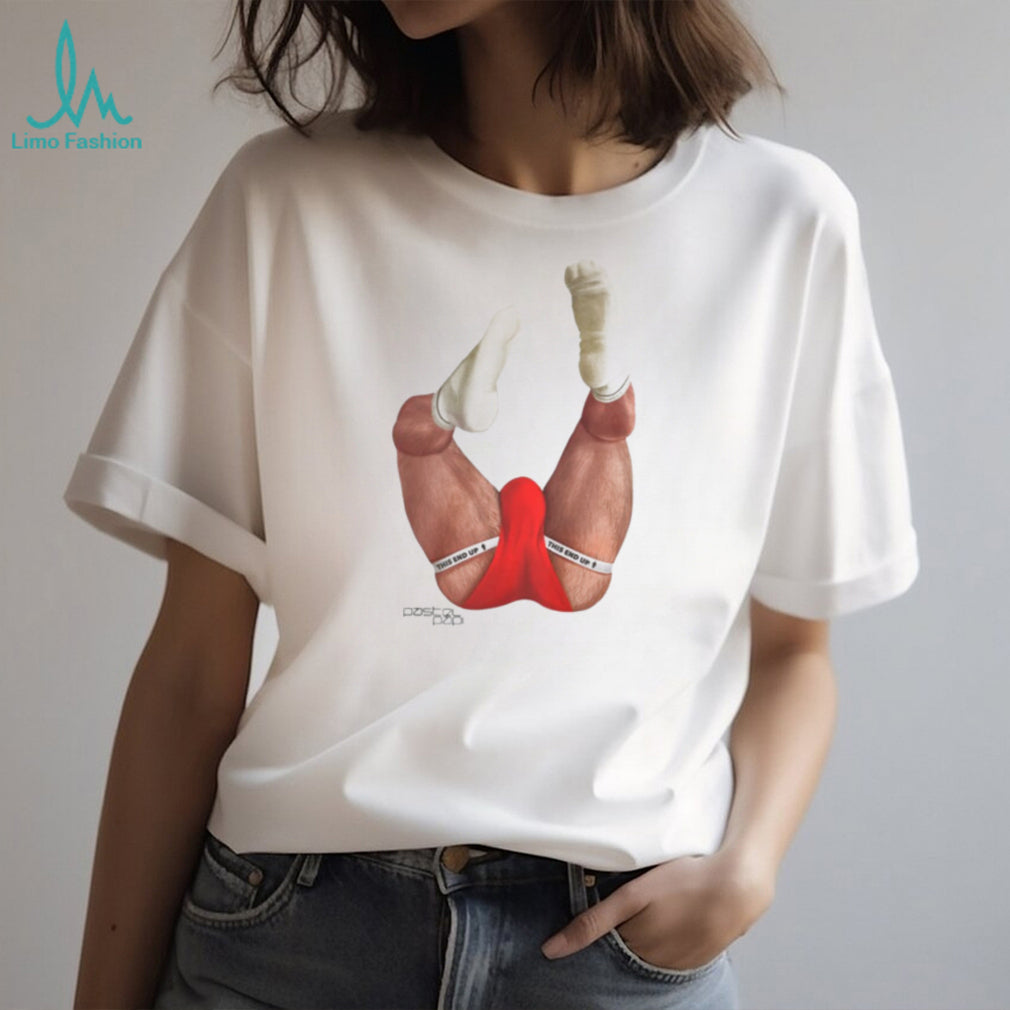 Pastel Papi Funny This End Up Red Briefs Graphic T Shirt