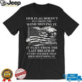 Patriotic American Flag Soldier Memorial Tribute Graphic Men’s T Shirt