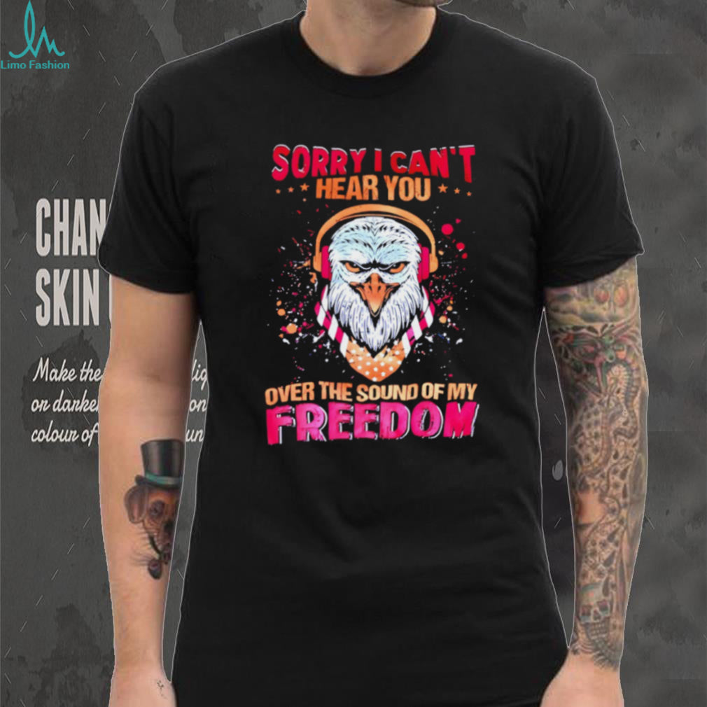 Patriotic Eagle Headphones “Sound Of My Freedom” T Shirt
