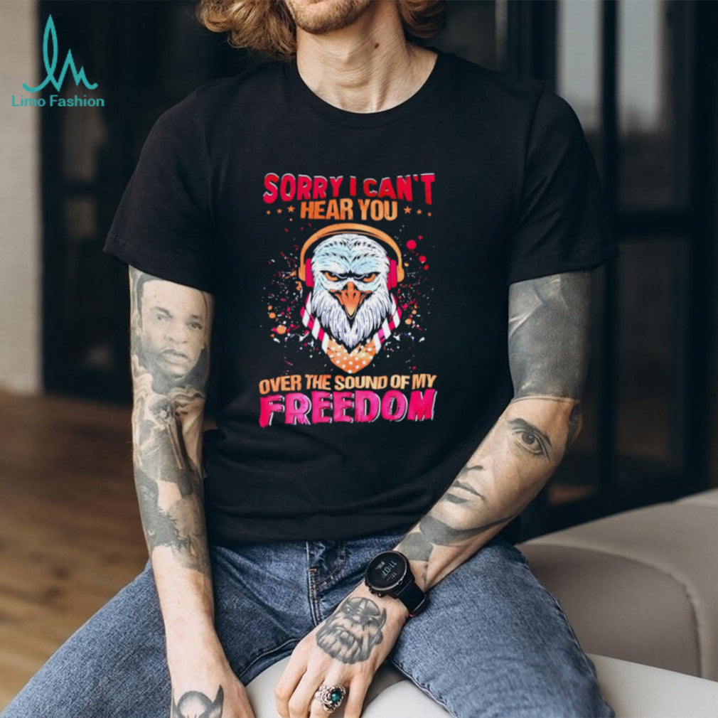 Patriotic Eagle Headphones “Sound Of My Freedom” T Shirt