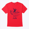 Patriotic Lincoln Riding Dinosaur USA Freedom T Shirt