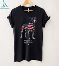 Patriotic Pitbull America 1776 2026 US Flag Graphic Shirt