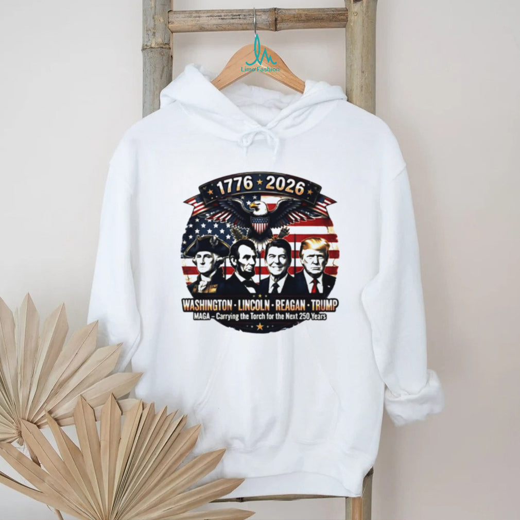 Patriotic Presidents 1776 2026 Eagle MAGA Torch Bearer T Shirt